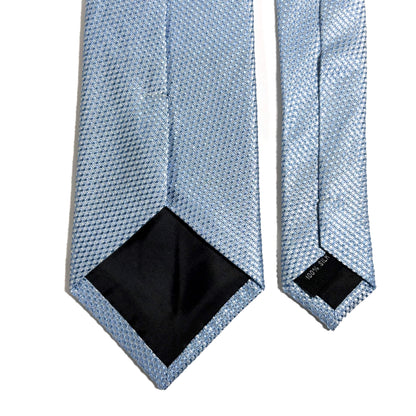 Sky Blue Silk Grenadine Tie - Handmade