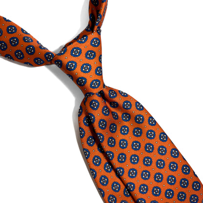 Orange Geometric Printed Tie