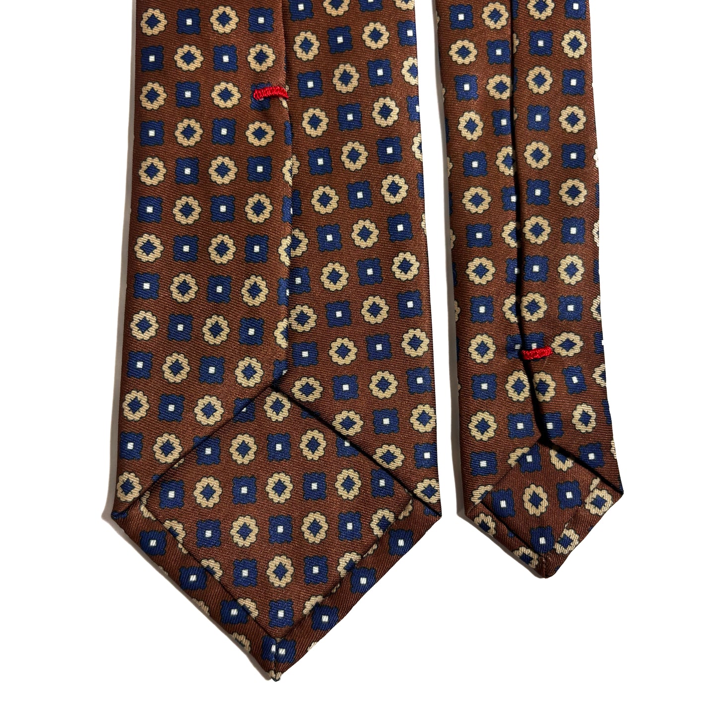 Brown Floral Printed Tie