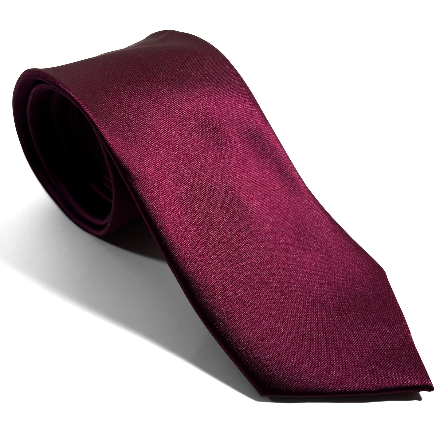 Burgundy Satin Tie