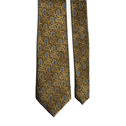 Gold Paisley Jacquard Tie