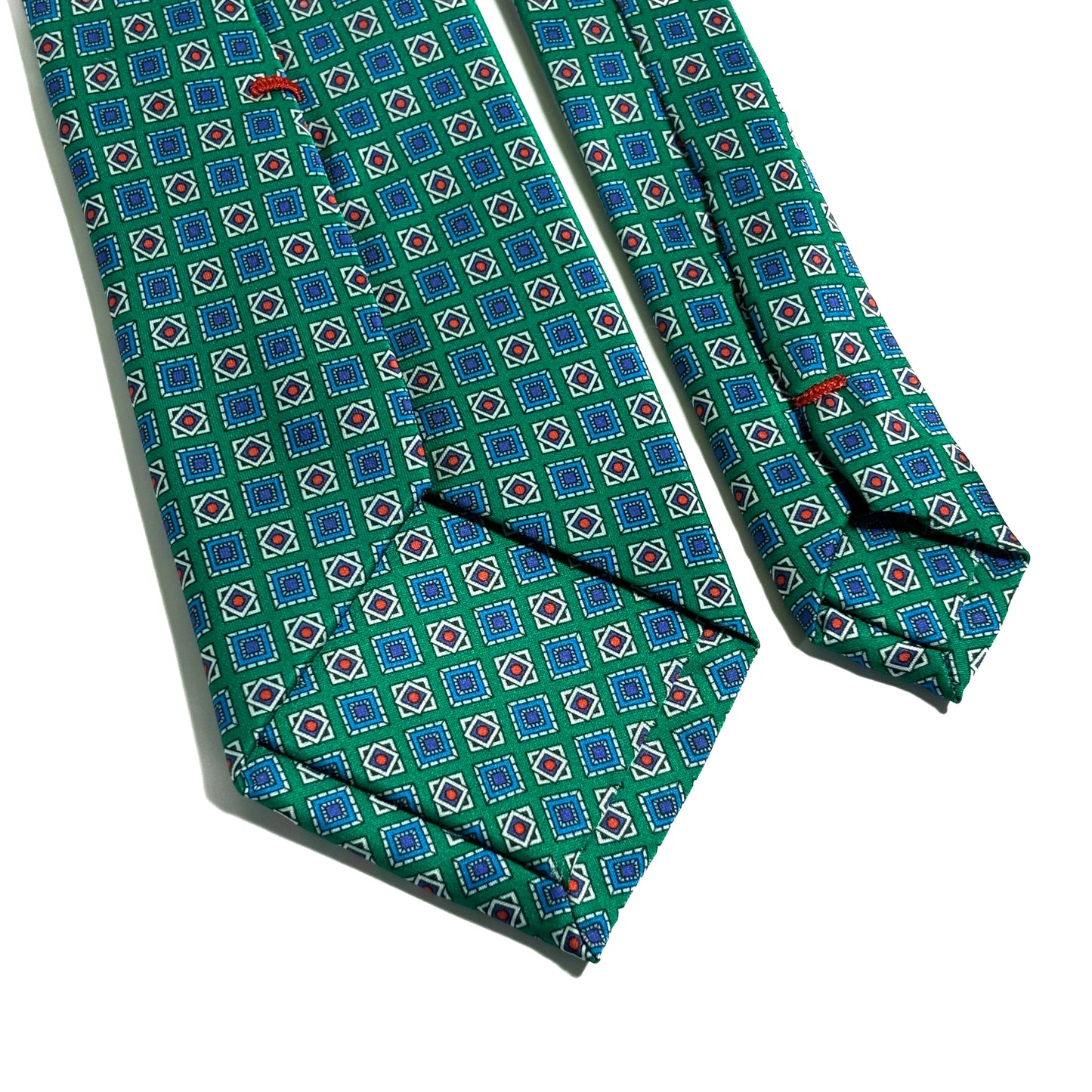 Green Geometric Printed Tie