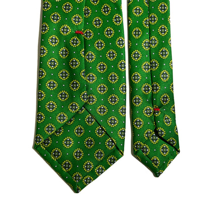 Apple Green Geometric Printed Tie