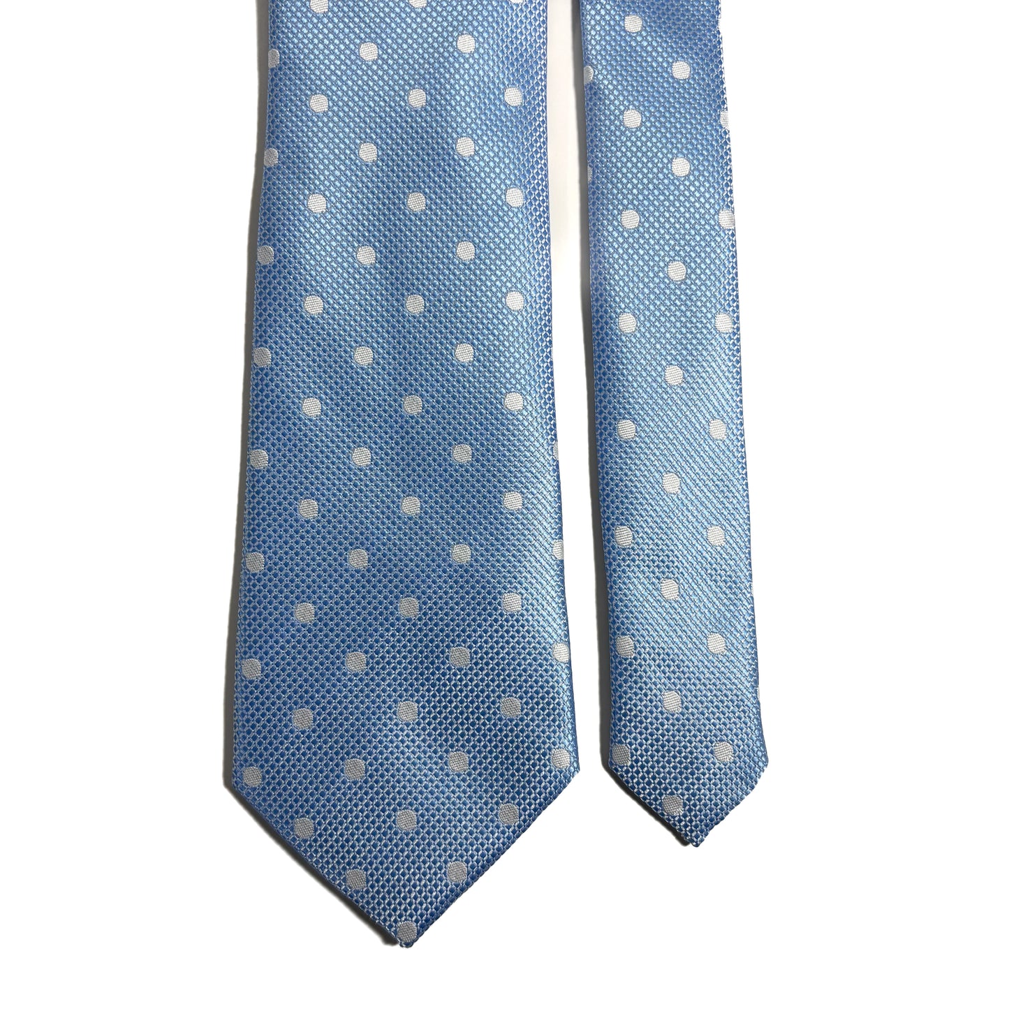 Light Blue Polka Dot Jacquard Tie