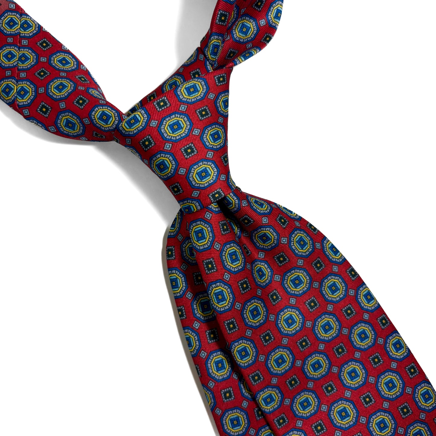 Red Medallion Printed Tie