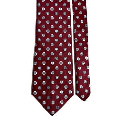 Red Floral Silk Tie