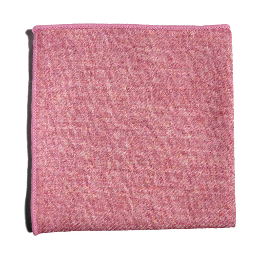 Pink Wool Pocket Square