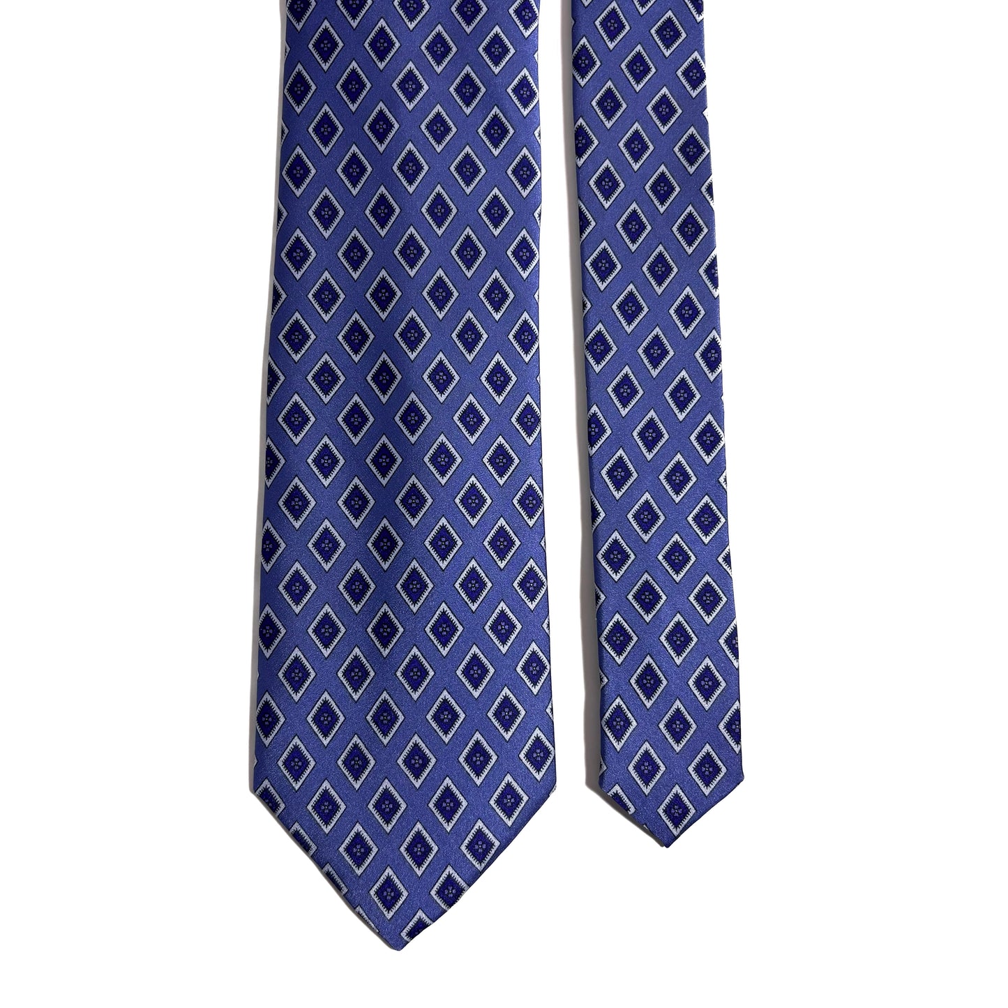 Lilac Purple Diamond Printed Tie