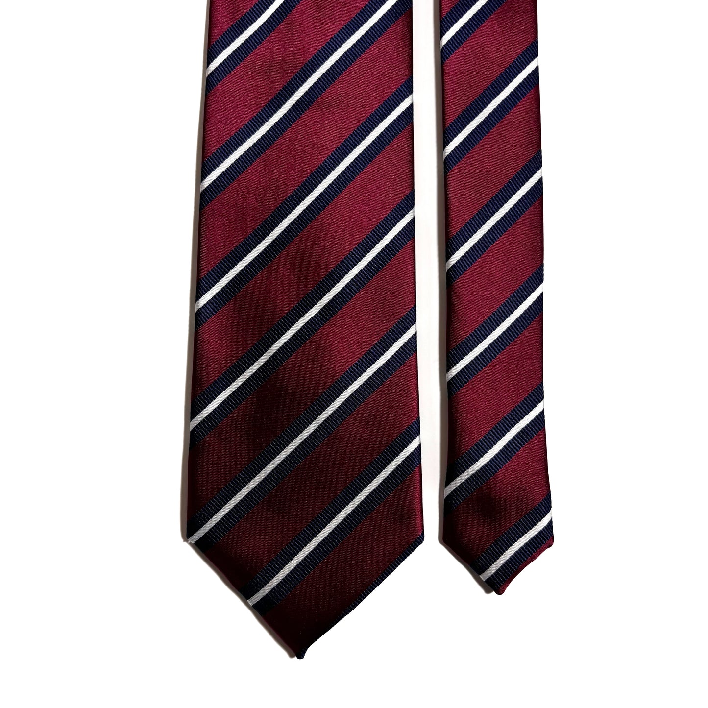 Burgundy Striped Tie