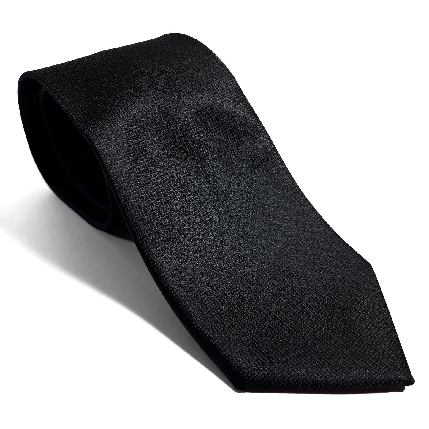 Black Micro-Geometric Jacquard Tie