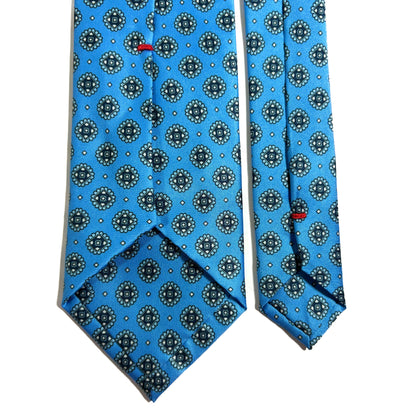 Sky Blue Geometric Printed Tie