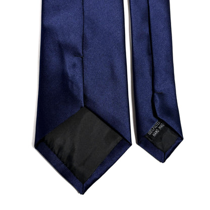 Navy Blue Satin Tie