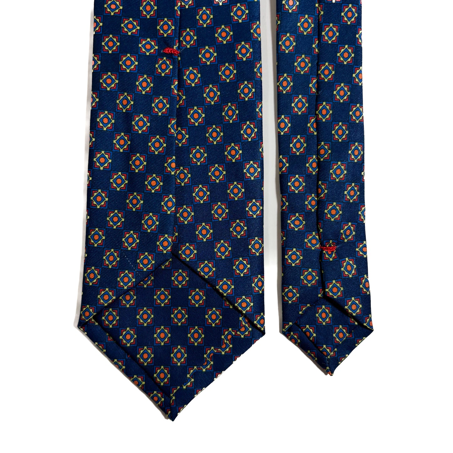 Navy Blue Geometric Neats Printed Tie