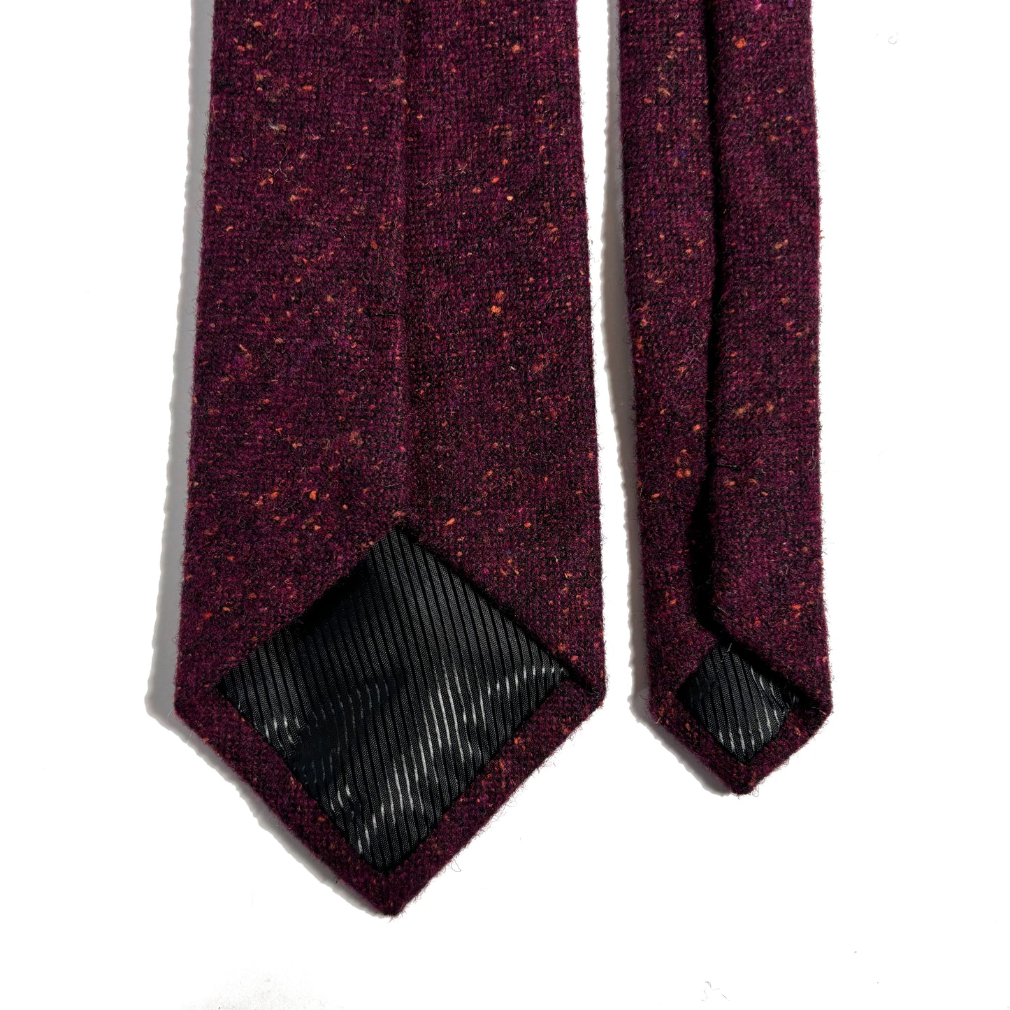 Burgundy Fleck Wool Tie