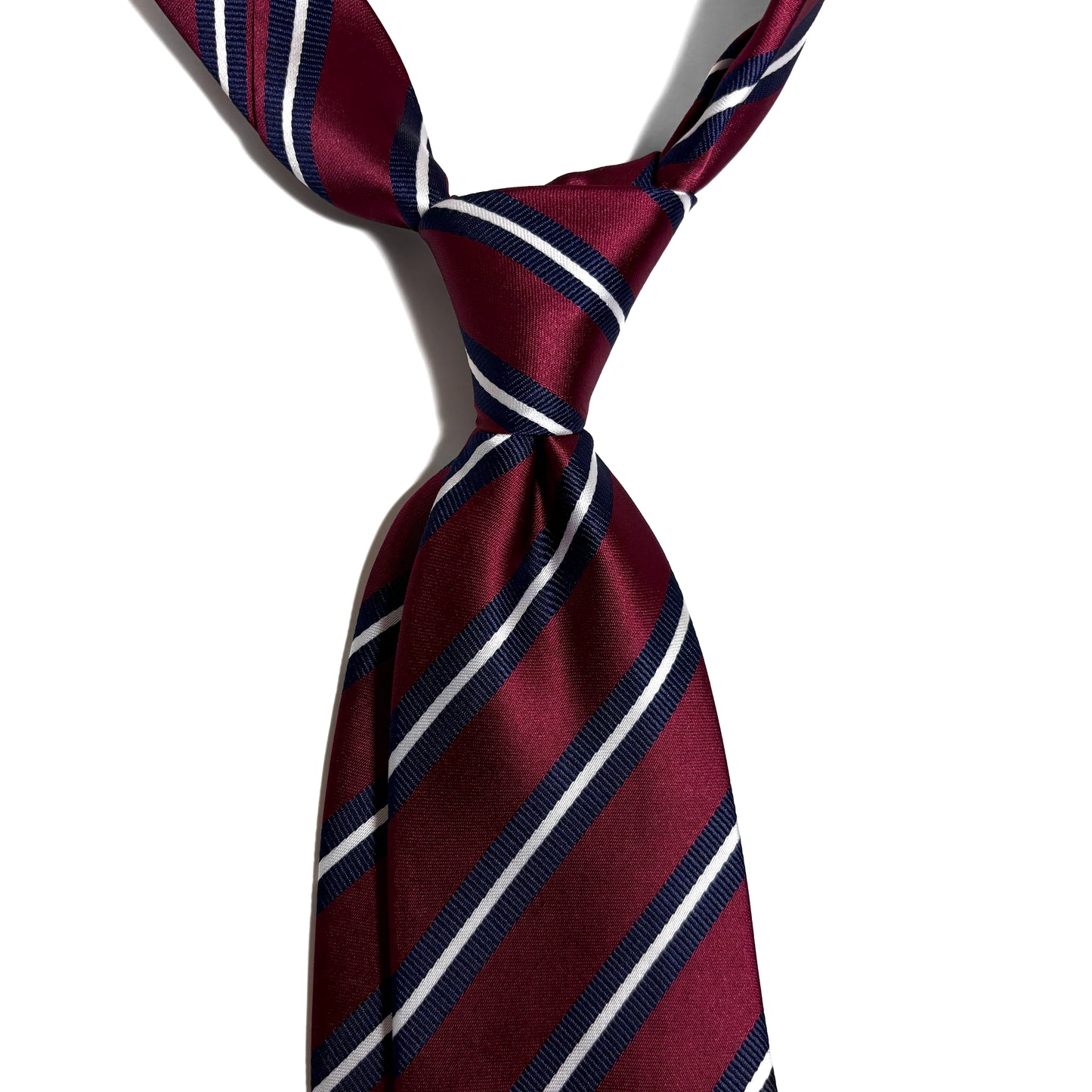 Burgundy Striped Tie