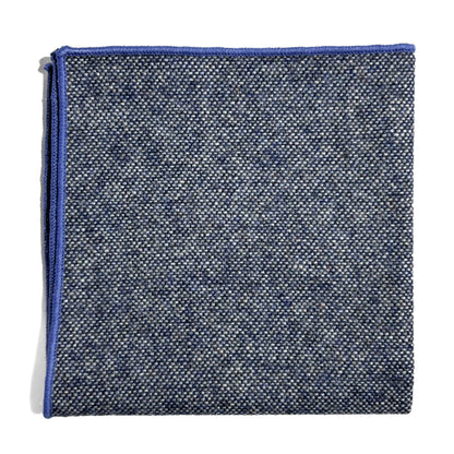 Light Blue Solid Wool Pocket Square