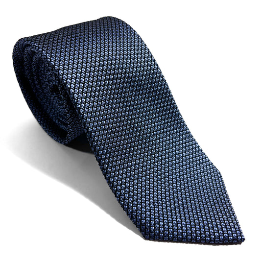 Light Blue Silk Grenadine Tie (Handmade)