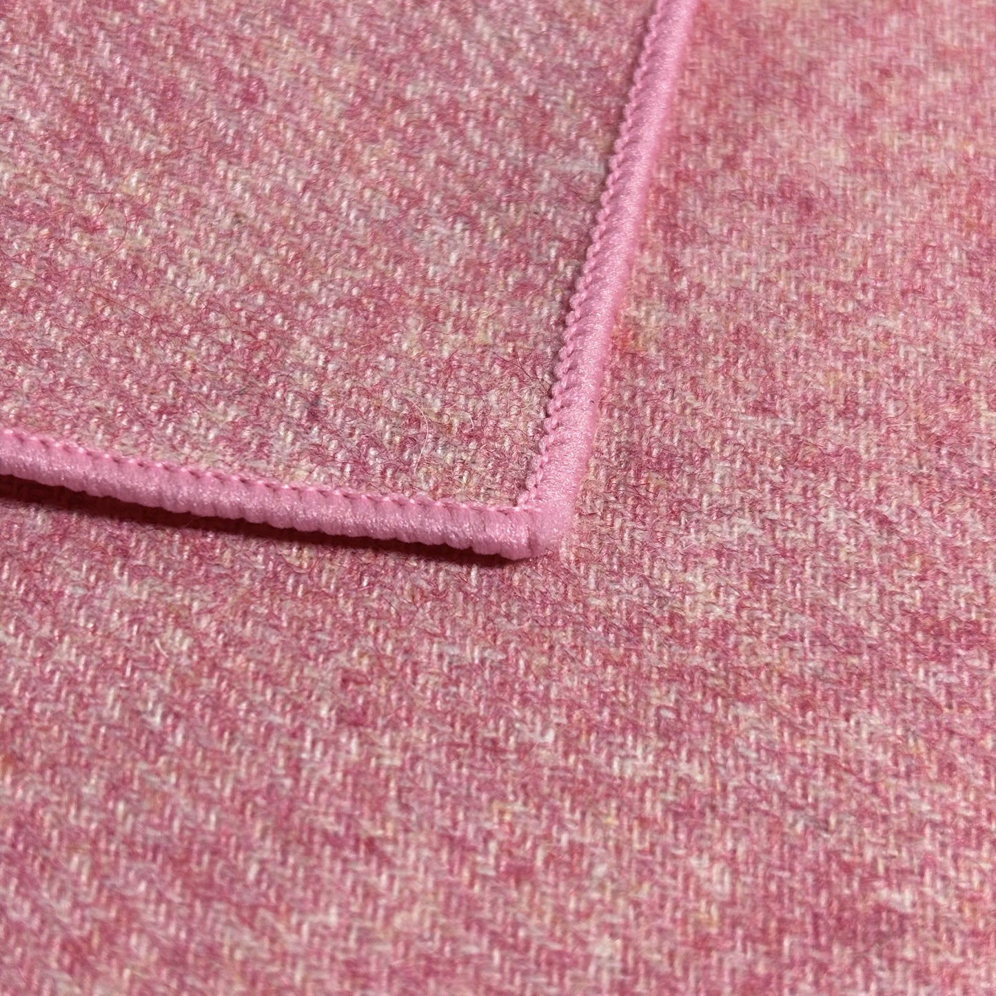 Pink Wool Pocket Square