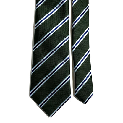 Green & Blue Striped Tie