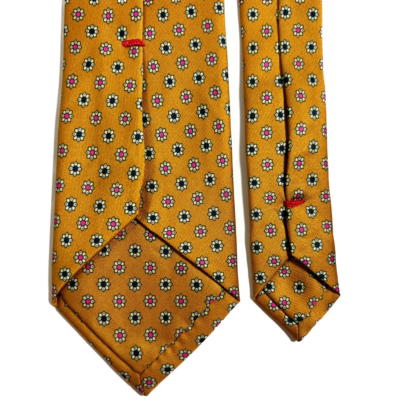 Yellow Floral Printed Tie