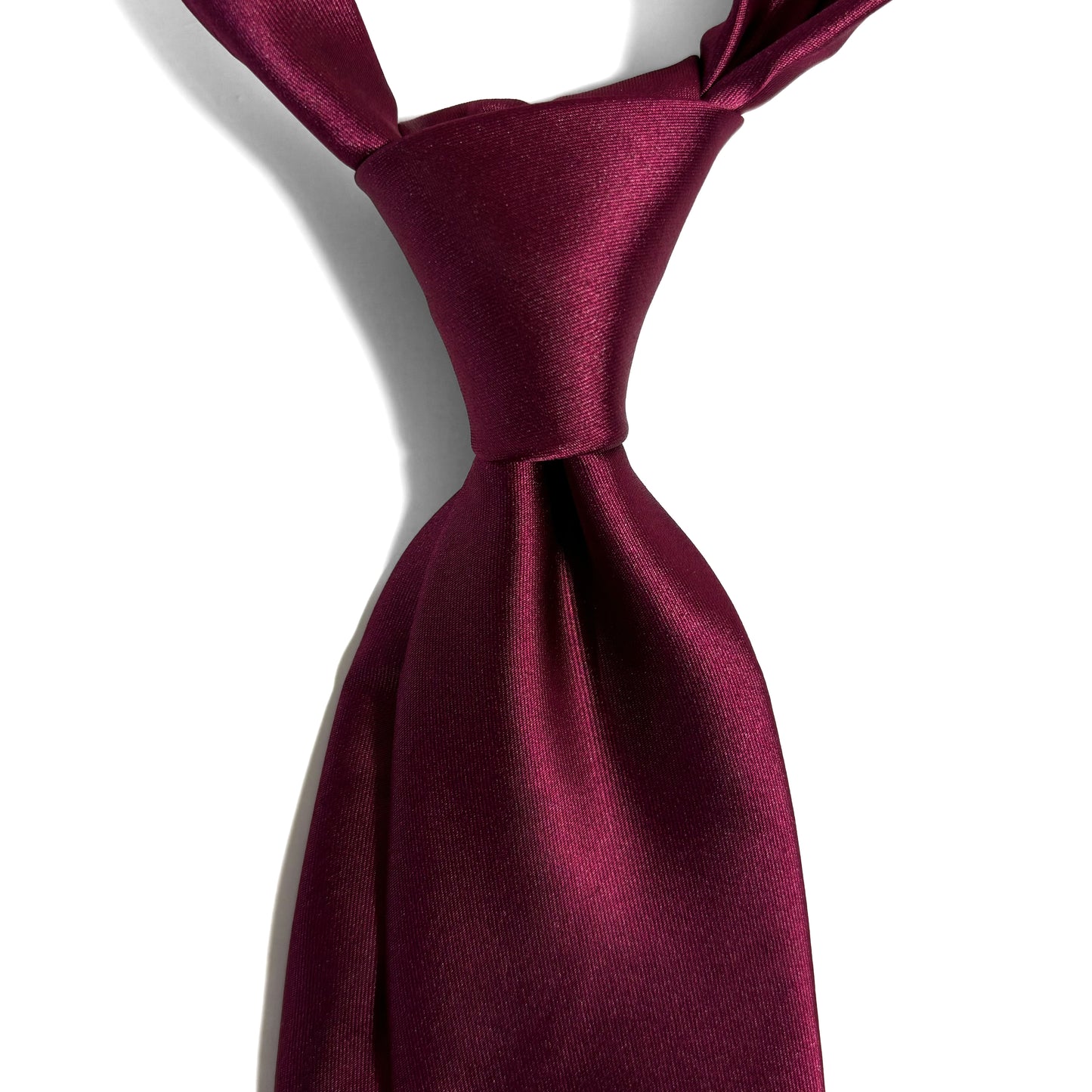 Burgundy Satin Tie