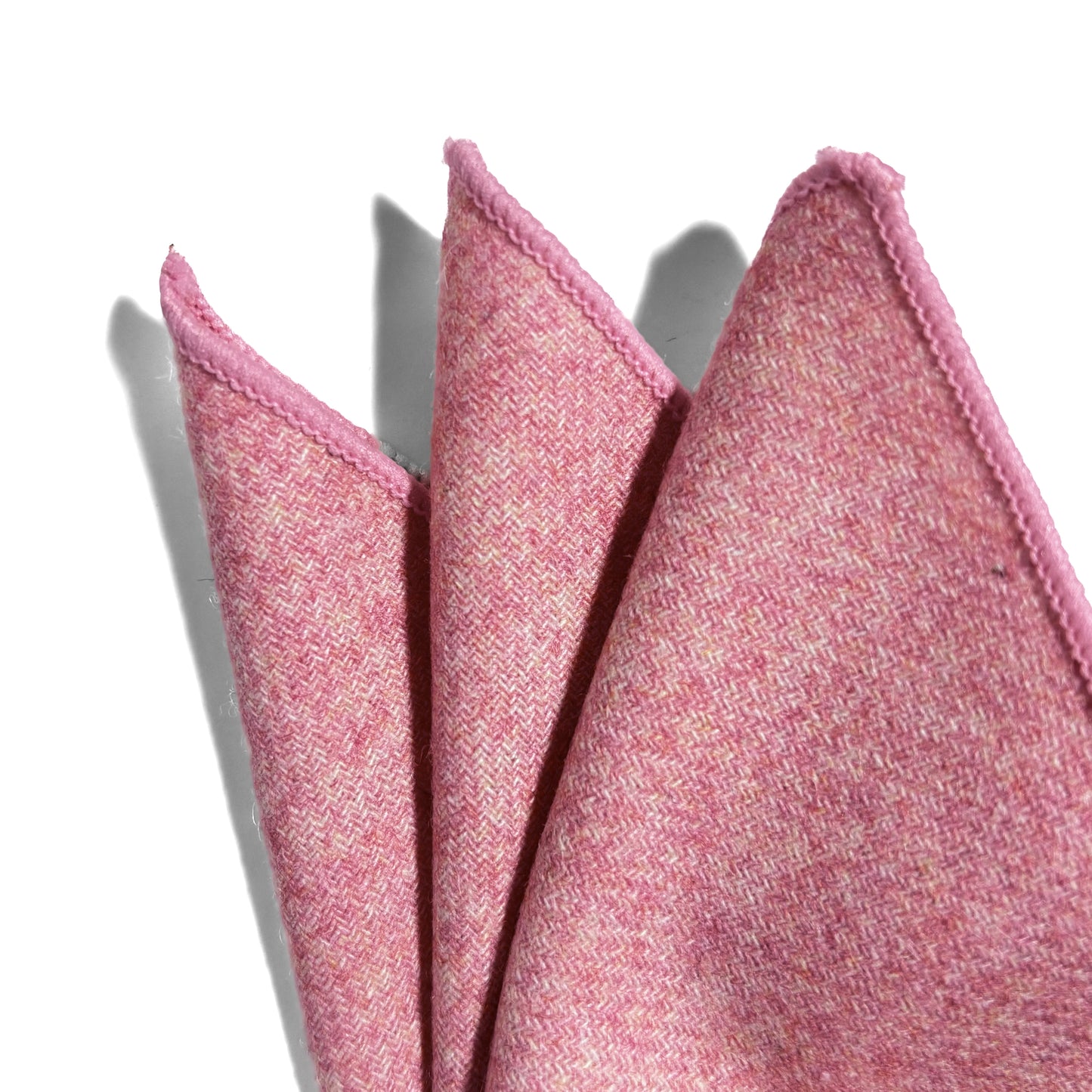 Pink Wool Pocket Square