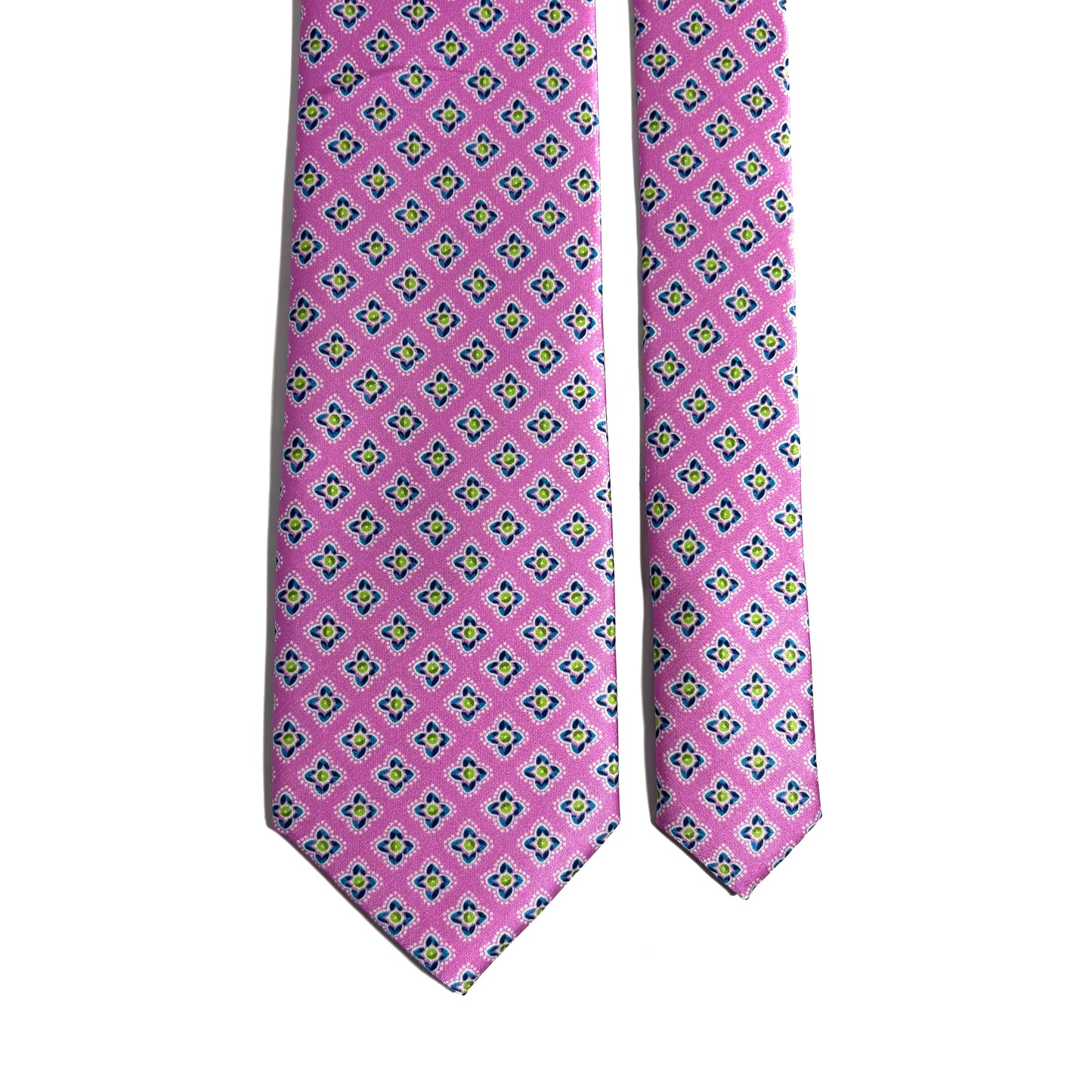 Pink Geometric Printed Tie