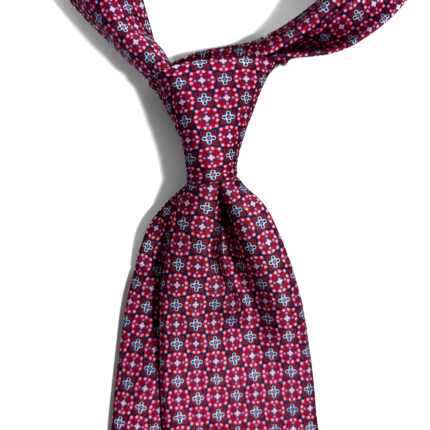 Bordeaux Floral Printed Tie