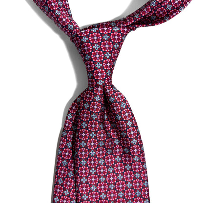 Bordeaux Floral Printed Tie