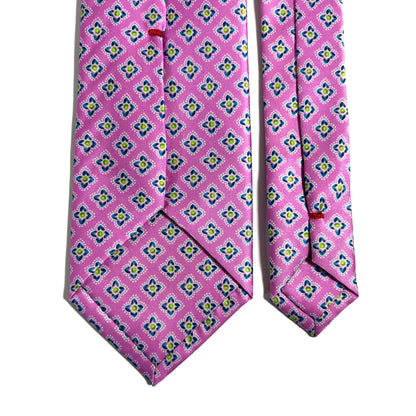 Pink Geometric Printed Tie