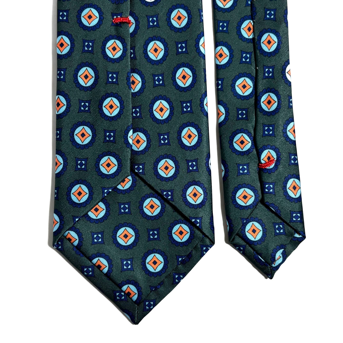 Petrol Green Geometric Printed Tie