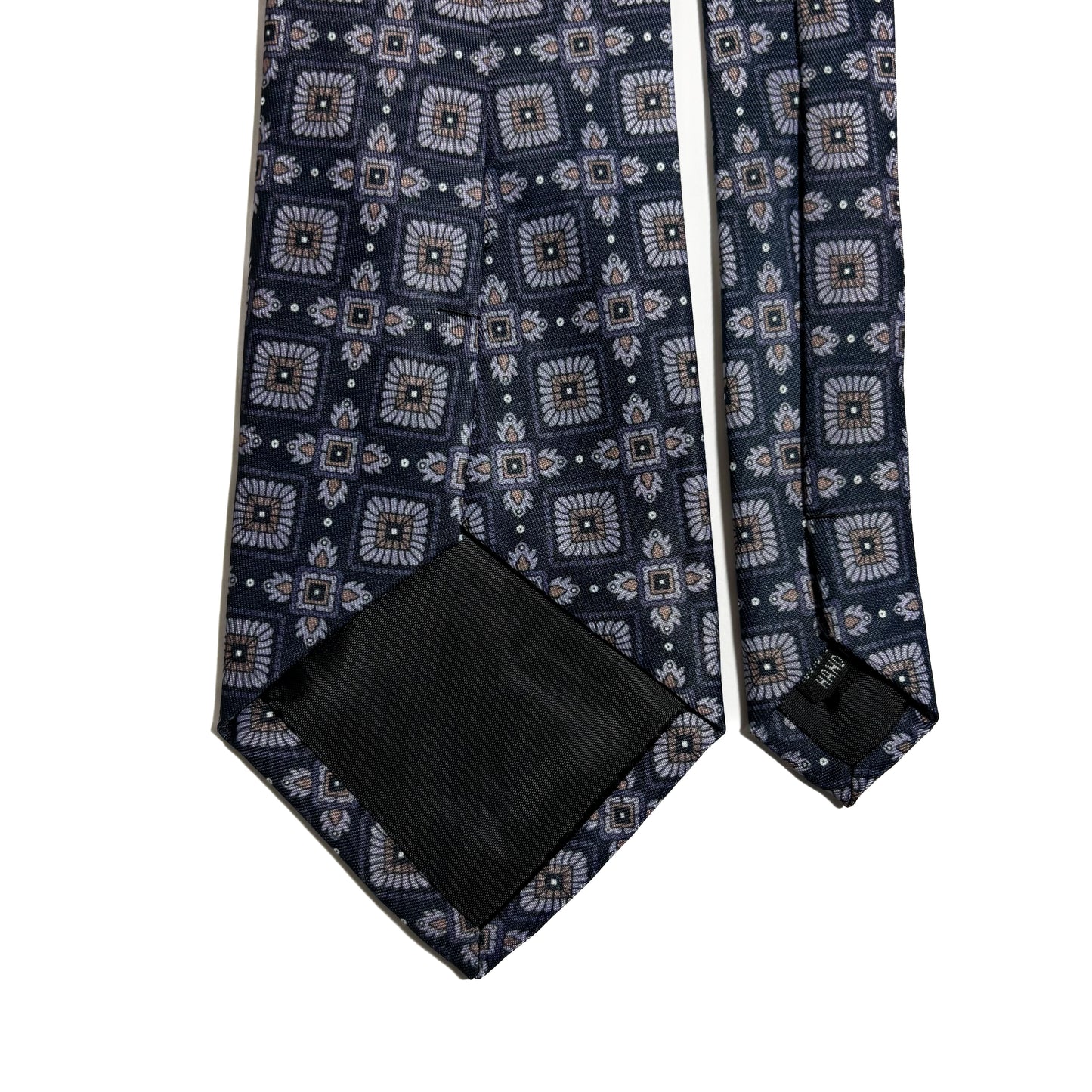 Gray Geometric Printed Tie