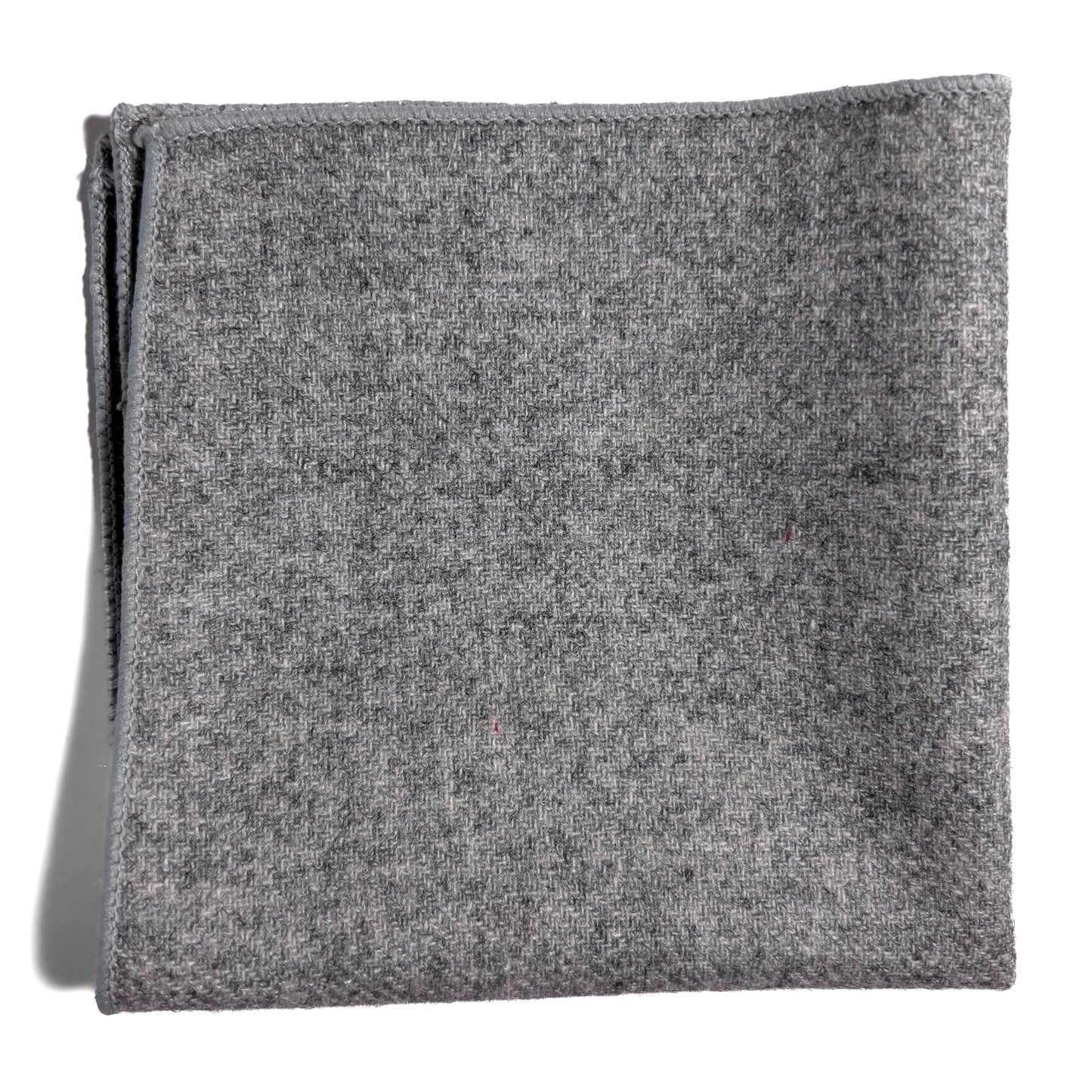 Light Gray Wool Pocket Square