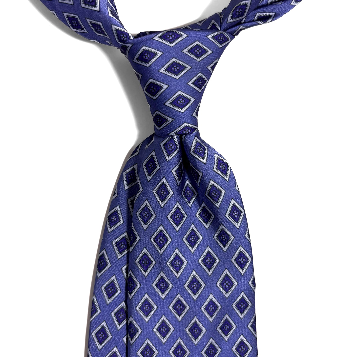 Lilac Purple Diamond Printed Tie