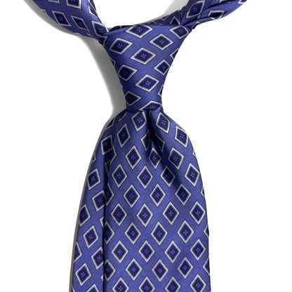 Lilac Purple Diamond Printed Tie