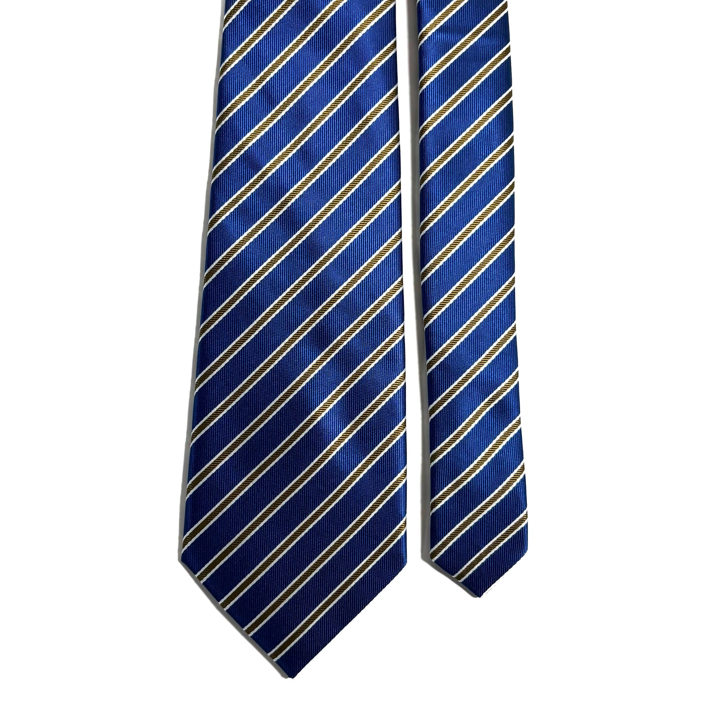 Blue Striped Repp Tie