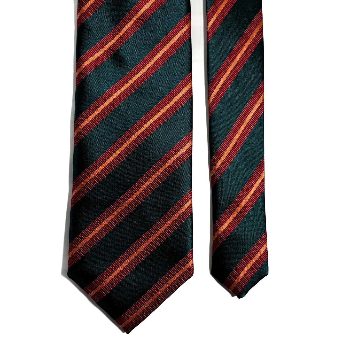 Green & Orange Striped Tie