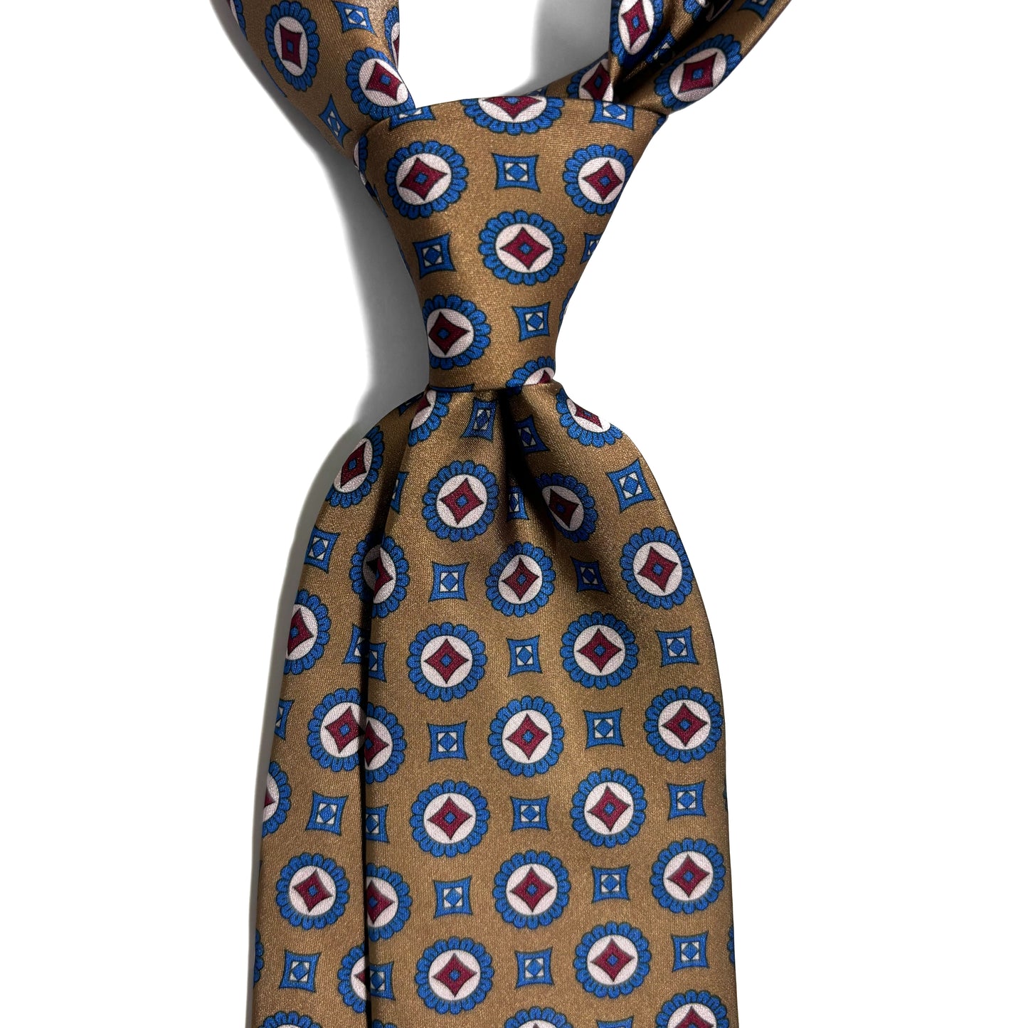 Light Brown Geometric Printed Tie