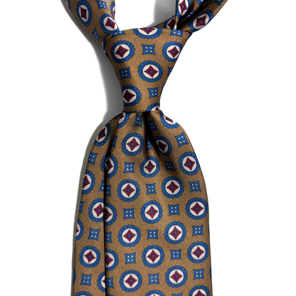 Light Brown Geometric Printed Tie